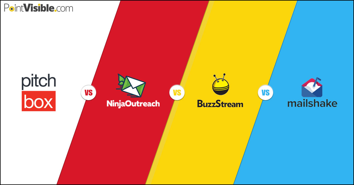 Best blogger outreach tools review Pitchbox vs BuzzStream vs NinjaOutreach vs Mailshake