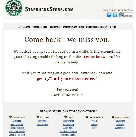 Starbucks-re engagement-example