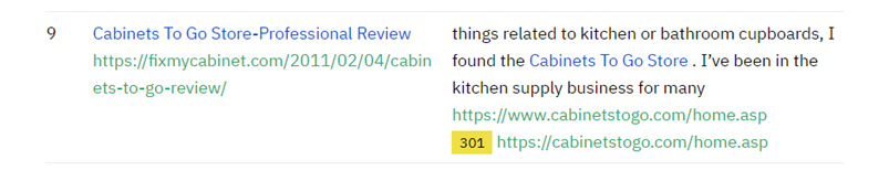 Cabinets To Go Backlink example.